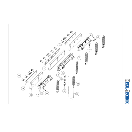 Części zamienne - Pług komunalny prosty